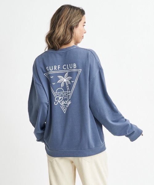 ROXY(ロキシー)の「ROXY SURF CLUB/ロキシーミニ裏毛バックプリントロングスリーブカットソー(Tシャツ/カットソー・レディース・ナチュラル/ブラック/ホワイト/ネイビー・LARGE/MEDIUM/SMALL)」の4枚目の写真