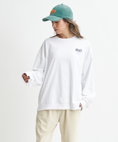 ROXY(ロキシー)の「ROXY SURF CLUB/ロキシーミニ裏毛バックプリントロングスリーブカットソー(Tシャツ/カットソー・レディース・ナチュラル/ブラック/ホワイト/ネイビー・LARGE/MEDIUM/SMALL)」の5枚目の写真
