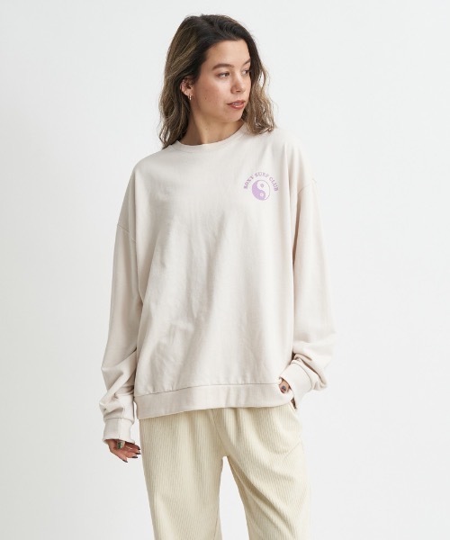 ROXY(ロキシー)の「ROXY SURF CLUB/ロキシーミニ裏毛バックプリントロングスリーブカットソー(Tシャツ/カットソー・レディース・ナチュラル/ブラック/ホワイト/ネイビー・LARGE/MEDIUM/SMALL)」の11枚目の写真