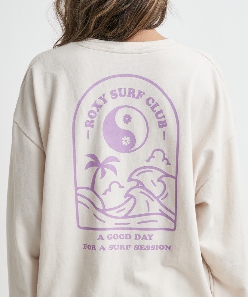 ROXY(ロキシー)の「ROXY SURF CLUB/ロキシーミニ裏毛バックプリントロングスリーブカットソー(Tシャツ/カットソー・レディース・ナチュラル/ブラック/ホワイト/ネイビー・LARGE/MEDIUM/SMALL)」の13枚目の写真