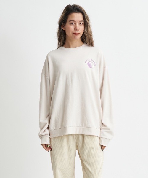 ROXY(ロキシー)の「ROXY SURF CLUB/ロキシーミニ裏毛バックプリントロングスリーブカットソー(Tシャツ/カットソー・レディース・ナチュラル/ブラック/ホワイト/ネイビー・LARGE/MEDIUM/SMALL)」の12枚目の写真