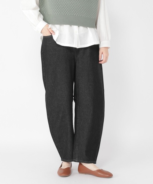 studio CLIP（スタディオクリップ）の「カーブデニムパンツ（デニムパンツ・レディース・ブラック/ロイヤルブルー/インディゴブルー・LARGE/MEDIUM）」の12枚目の写真