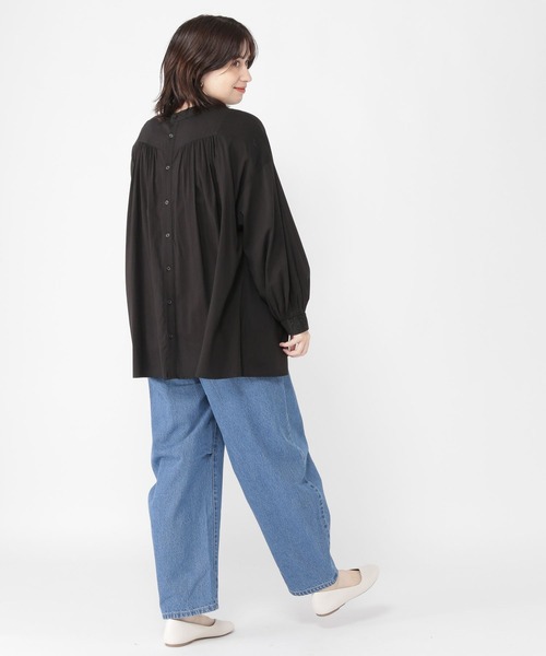 studio CLIP（スタディオクリップ）の「カーブデニムパンツ（デニムパンツ・レディース・ブラック/ロイヤルブルー/インディゴブルー・LARGE/MEDIUM）」の15枚目の写真