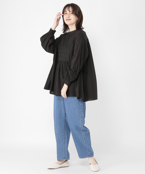 studio CLIP（スタディオクリップ）の「カーブデニムパンツ（デニムパンツ・レディース・ブラック/ロイヤルブルー/インディゴブルー・LARGE/MEDIUM）」の16枚目の写真