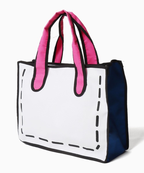 ROOPTOKYO(ループトウキョウ)の「個性的 2D Design Bag /ポップデザイン 2次元デザインバッグ トートバッグ【5collar】(トートバッグ・レディース・グレー/ピンク/グリーン/ピンク系その他/ホワイト・FREE)」の3枚目の写真