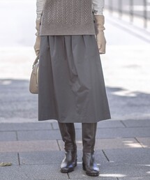 J.PRESS Ladies（J.プレス レディス）の「【洗える】グレイス メモリータフタ タック スカート（スカート・レディース）」