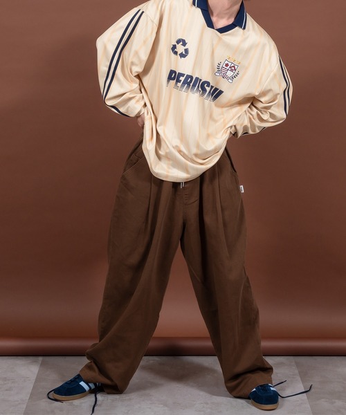 Perushu（ペルーシュ）の「サッカーデザインゲームシャツ（Tシャツ/カットソー・メンズ・ネイビー/ベージュ・LARGE/MEDIUM）」の9枚目の写真