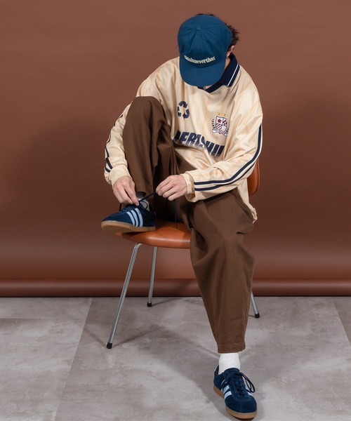 Perushu（ペルーシュ）の「サッカーデザインゲームシャツ（Tシャツ/カットソー・メンズ・ネイビー/ベージュ・LARGE/MEDIUM）」の17枚目の写真