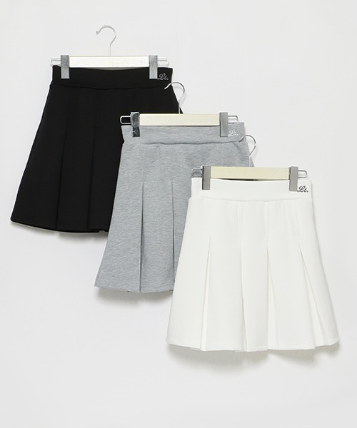 LOVETOXIC(ラブトキシック)の「ダンボールタックフレアスカパン(スカート・キッズ・オフホワイト/トップグレー/ブラック・S/L/M)」の11枚目の写真