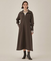 PUBLIC TOKYO | ハーフジップスエットワンピ(ワンピース)