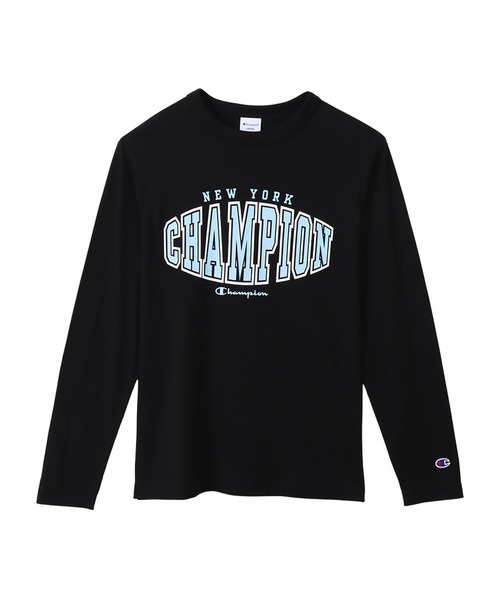 Champion(チャンピオン)の「【Champion/チャンピオン】メンズ ベーシック ロングスリーブTシャツ(Tシャツ/カットソー・メンズ・ネイビー/ホワイト/ブラウン系/ブラック/グレー・LARGE/X-LARGE/MEDIUM/SMALL)」の3枚目の写真