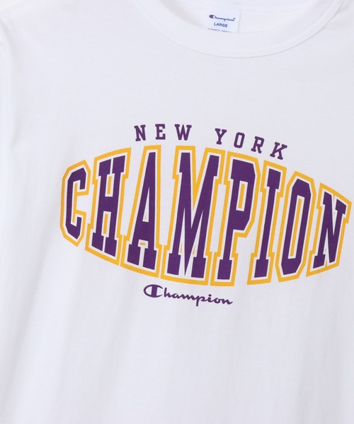Champion(チャンピオン)の「【Champion/チャンピオン】メンズ ベーシック ロングスリーブTシャツ(Tシャツ/カットソー・メンズ・ネイビー/ホワイト/ブラウン系/ブラック/グレー・LARGE/X-LARGE/MEDIUM/SMALL)」の6枚目の写真