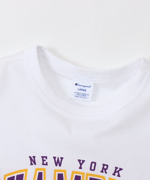 Champion(チャンピオン)の「【Champion/チャンピオン】メンズ ベーシック ロングスリーブTシャツ(Tシャツ/カットソー・メンズ・ネイビー/ホワイト/ブラウン系/ブラック/グレー・LARGE/X-LARGE/MEDIUM/SMALL)」の8枚目の写真