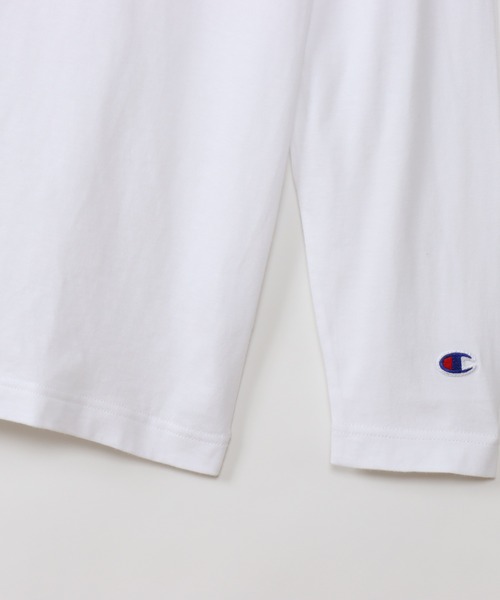 Champion(チャンピオン)の「【Champion/チャンピオン】メンズ ベーシック ロングスリーブTシャツ(Tシャツ/カットソー・メンズ・ネイビー/ホワイト/ブラウン系/ブラック/グレー・LARGE/X-LARGE/MEDIUM/SMALL)」の9枚目の写真