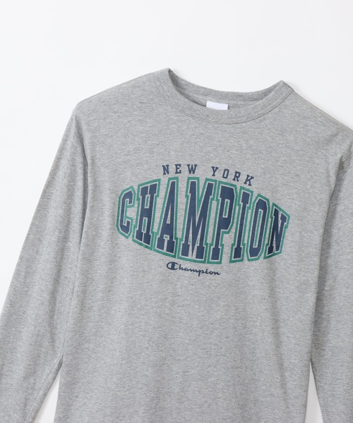 Champion(チャンピオン)の「【Champion/チャンピオン】メンズ ベーシック ロングスリーブTシャツ(Tシャツ/カットソー・メンズ・ネイビー/ホワイト/ブラウン系/ブラック/グレー・LARGE/X-LARGE/MEDIUM/SMALL)」の20枚目の写真