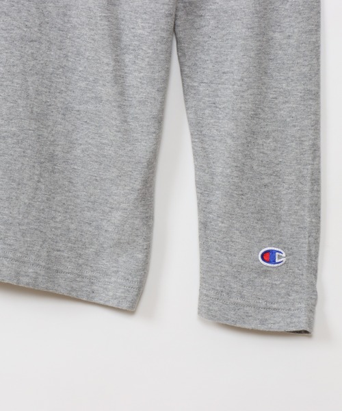 Champion(チャンピオン)の「【Champion/チャンピオン】メンズ ベーシック ロングスリーブTシャツ(Tシャツ/カットソー・メンズ・ネイビー/ホワイト/ブラウン系/ブラック/グレー・LARGE/X-LARGE/MEDIUM/SMALL)」の22枚目の写真