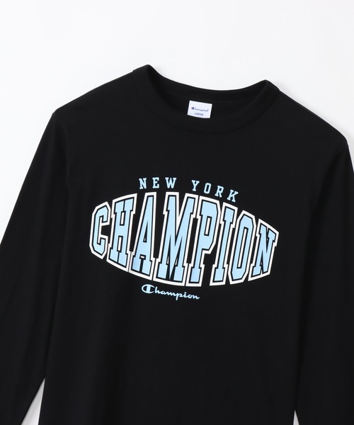 Champion(チャンピオン)の「【Champion/チャンピオン】メンズ ベーシック ロングスリーブTシャツ(Tシャツ/カットソー・メンズ・ネイビー/ホワイト/ブラウン系/ブラック/グレー・LARGE/X-LARGE/MEDIUM/SMALL)」の11枚目の写真