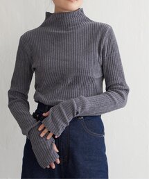 モールリブハイネックプルオーバー