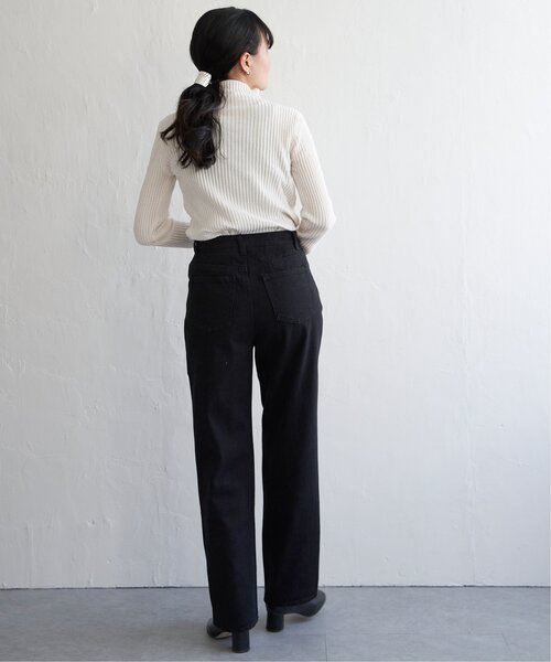 VENCEEXCHANGE（ヴァンスエクスチェンジ）の「モールリブハイネックプルオーバー（ニット/セーター・レディース・グレー/オフホワイト/ブルー/ブラック・FREE）」の14枚目の写真