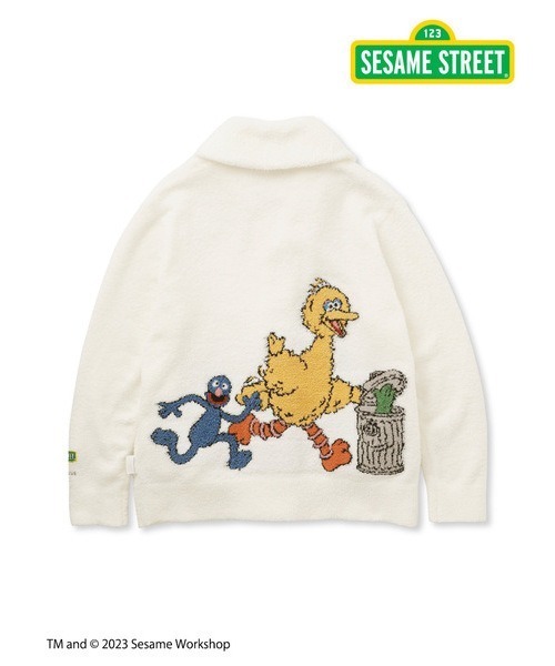 新品【SESAME STREET】【UNISEX】ジャガードショールカーディガン ジェラートピケ gelato pique 【SESAME STREET】【UNISEX】ジャガード