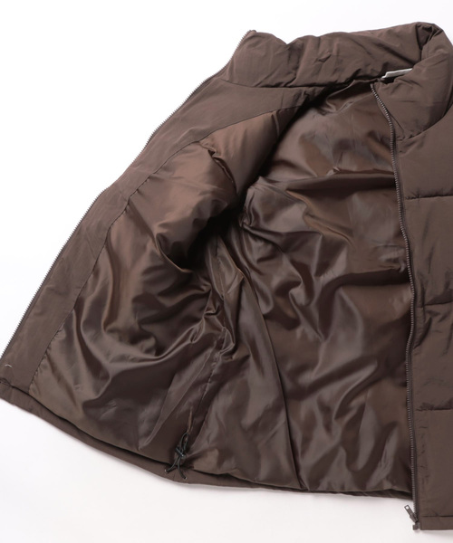 SPINNS（スピンズ）の「【M，L2サイズ展開◎ユニセックスで着用可能】スタンドカラーフェイクダウンベスト（ダウンベスト・メンズ・ブラック/ホワイト/シルバーグレー/ブラウン・M/L）」の6枚目の写真