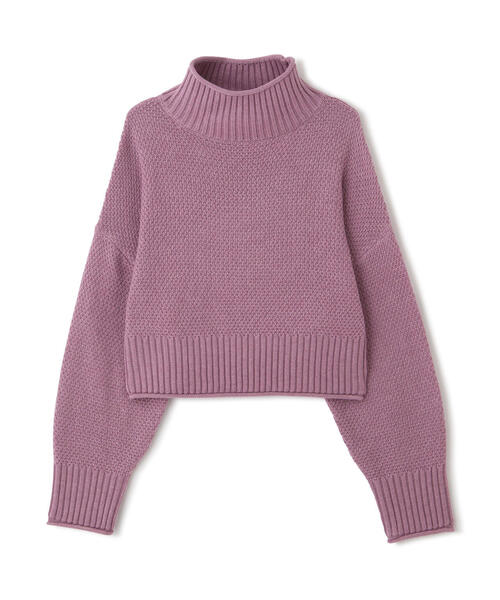 FREE'S MART（フリーズマート）の「［WEB限定］4者混鹿の子ショート丈タートルネックニット（ニット/セーター・レディース・ライトグリーン/ブルー/ピンク/ブラック/ホワイト・FREE）」の6枚目の写真