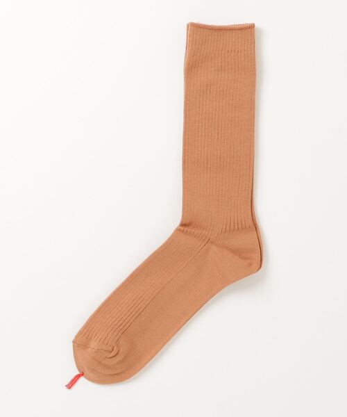 MARCOMONDE（マルコモンド）の「MARCOMONDE（マルコモンド）＠ new cotton ribbed socks（ソックス/靴下・メンズ・ホワイト/チャコールグレー/オレンジ/ラベンダー・F）」の4枚目の写真