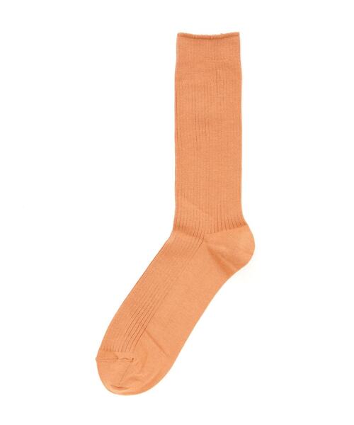 MARCOMONDE（マルコモンド）の「MARCOMONDE（マルコモンド）＠ new cotton ribbed socks（ソックス/靴下・メンズ・ホワイト/チャコールグレー/オレンジ/ラベンダー・F）」の12枚目の写真