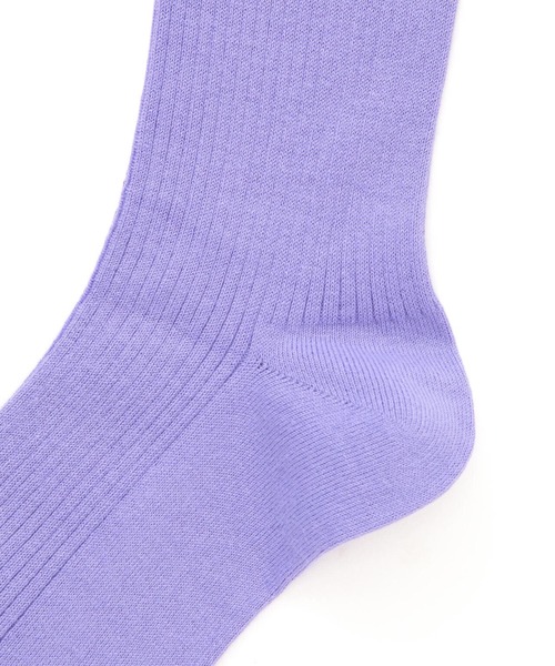 MARCOMONDE（マルコモンド）の「MARCOMONDE（マルコモンド）＠ new cotton ribbed socks（ソックス/靴下・メンズ・ホワイト/チャコールグレー/オレンジ/ラベンダー・F）」の9枚目の写真