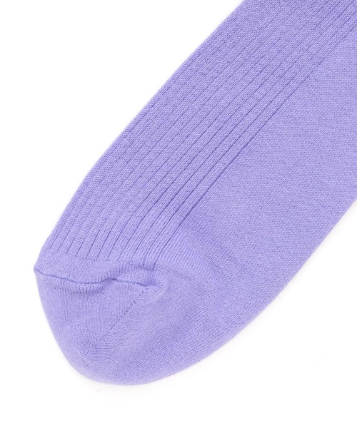 MARCOMONDE（マルコモンド）の「MARCOMONDE（マルコモンド）＠ new cotton ribbed socks（ソックス/靴下・メンズ・ホワイト/チャコールグレー/オレンジ/ラベンダー・F）」の8枚目の写真