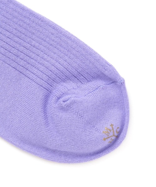 MARCOMONDE（マルコモンド）の「MARCOMONDE（マルコモンド）＠ new cotton ribbed socks（ソックス/靴下・メンズ・ホワイト/チャコールグレー/オレンジ/ラベンダー・F）」の6枚目の写真