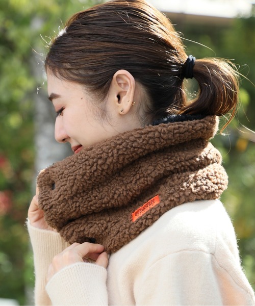 UNIVERSAL OVERALL（ユニバーサルオーバーオール）の「【UNIVERSAL OVERALL】ボアネックウォーマー ※YMY（ネックウォーマー/スヌード・メンズ・グレー/ブラウン/ブラック/ベージュ・FREE）」の7枚目の写真