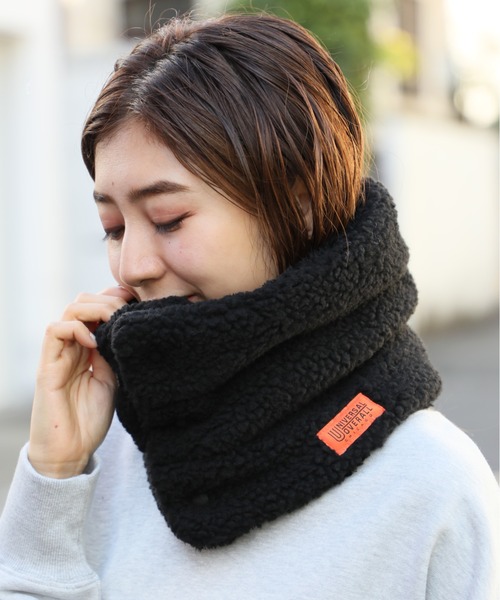 UNIVERSAL OVERALL（ユニバーサルオーバーオール）の「【UNIVERSAL OVERALL】ボアネックウォーマー ※YMY（ネックウォーマー/スヌード・メンズ・グレー/ブラウン/ブラック/ベージュ・FREE）」の10枚目の写真
