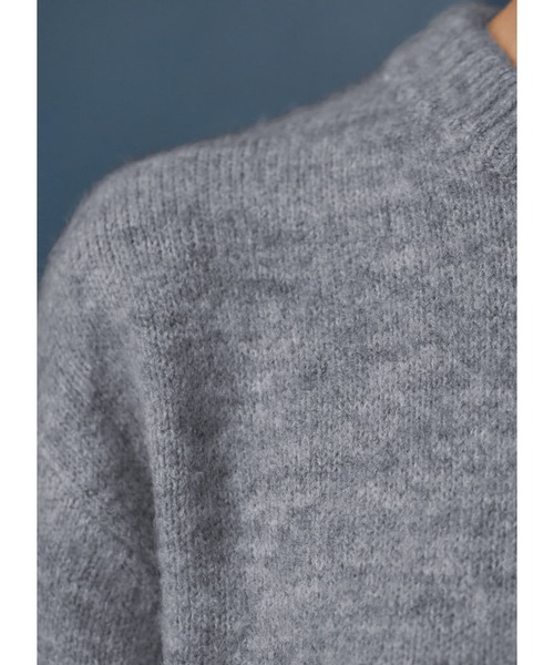 STYLE DELI(スタイルデリ)の「ヤク風クルーネックニットワンピース(ワンピース・レディース・ライトブラウン/ブラック/ライトグレー・01/02)」の18枚目の写真