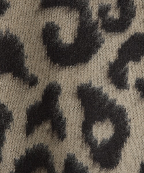 CIAOPANIC TYPY（チャオパニックティピー）の「【WEB限定カラー】【KIDS】アニマル柄シャギーニットクルーネックカーディガン（カーディガン/ボレロ・キッズ・アイボリー/チャコールグレー/ベージュ・S/M/L/XL/XXL）」の16枚目の写真