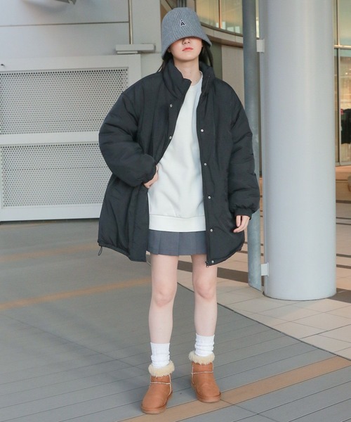 3.3 Field Trip （3.3フィールドトリップ）の「3.3 Field Trip／スタンドカラージャケット 2964184（ダウンジャケット/コート・レディース・カーキ/ブラック・MEDIUM/LARGE）」の14枚目の写真