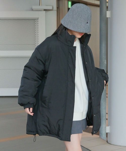 3.3 Field Trip （3.3フィールドトリップ）の「3.3 Field Trip／スタンドカラージャケット 2964184（ダウンジャケット/コート・レディース・カーキ/ブラック・MEDIUM/LARGE）」の12枚目の写真