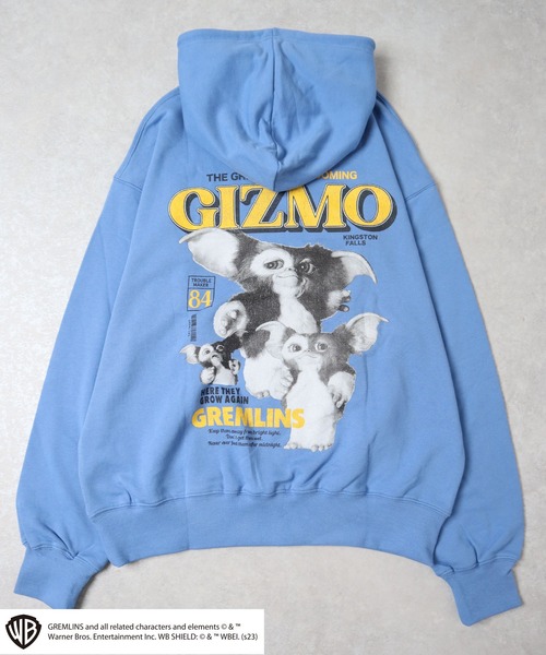 Salong hameu(サロン ハミュー)の「Gremlins(グレムリン)GIZMOギズモ ヴィンテージ風キャラクターフォトプリントスウェットパーカー トップス メンズ レディース/プルオーバーフーディー(パーカー・レディース・スミクロ/ブルー/アッシュグレー・M/LL/L)」の16枚目の写真
