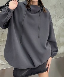 裾しばりBIGパーカープルオーバー