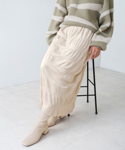 Bab（バブ）の「ギャザーベロアスカート（スカート）」 - WEAR