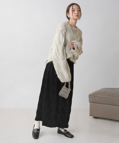 Bab（バブ）の「ギャザーベロアスカート（スカート）」 - WEAR