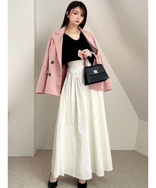 RESEXXY（リゼクシー）の「テーラードミディジャケット（テーラードジャケット・レディース・ベージュ/ピンク/チャコールグレー・FREE）」の17枚目の写真