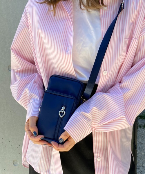 tolene(トレネ)の「スマホショルダー 縦長ミニポシェット(ショルダーバッグ・レディース・A/B/ブラック/ネイビー/C/D・ONE SIZE)」の12枚目の写真