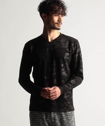 NICOLE CLUB FOR MEN | ブリスターエンボスアラカルト長袖プルオーバ(Tシャツ/カットソー)