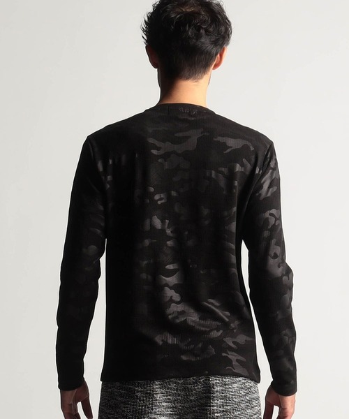 NICOLE CLUB FOR MEN（ニコルクラブフォーメン）の「ブリスターエンボスアラカルト長袖プルオーバ（Tシャツ/カットソー・メンズ・ホワイト系2/ブラック系1/ブラック系2/ホワイト系1・LARGE/MEDIUM/X-LARGE）」の9枚目の写真