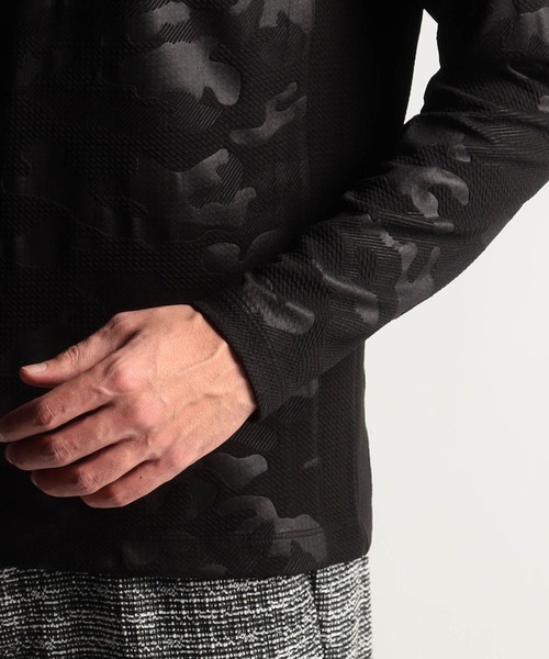 NICOLE CLUB FOR MEN（ニコルクラブフォーメン）の「ブリスターエンボスアラカルト長袖プルオーバ（Tシャツ/カットソー・メンズ・ホワイト系2/ブラック系1/ブラック系2/ホワイト系1・LARGE/MEDIUM/X-LARGE）」の12枚目の写真