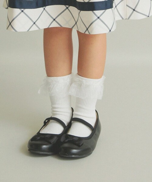BRANSHES(ブランシェス)の「バレエシューズ(ドレスシューズ・キッズ・ブラック/カラフル/アイボリー・20.0cm/21.0cm/18.0cm/17.0cm/16.0cm/19.0cm)」の1枚目の写真