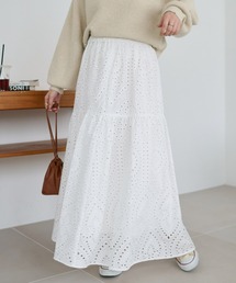 DISCOAT | 生地レースフレアスカート(スカート)