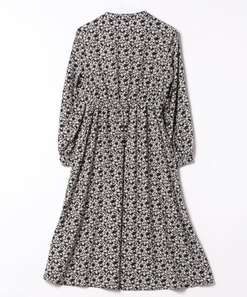 CECIL McBEE（セシルマクビー）の「小花柄バンドカラーワンピース（ワンピース・レディース・ライトベージュ/ブラック・LARGE/MEDIUM）」の3枚目の写真