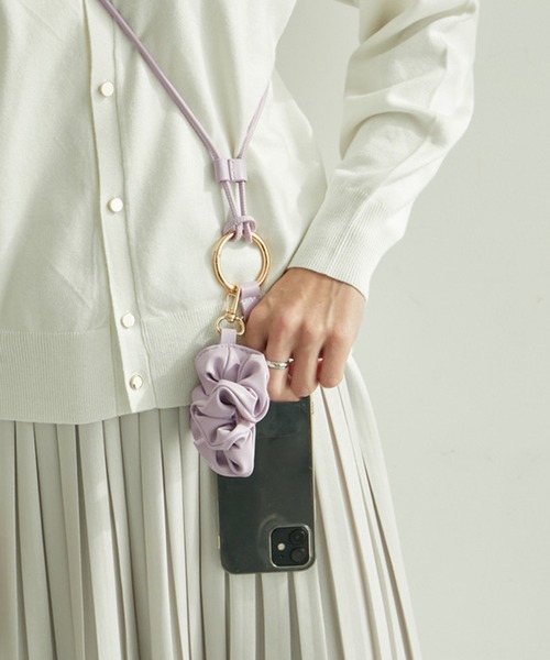 ROPE' PICNIC(ロペピクニック)の「【CONTROL FREAK/コントロールフリーク別注】シュシュリング付きショルダーストラップ(スマホグッズ・レディース・シルバー/キナリ/ラベンダー・FREE)」の3枚目の写真